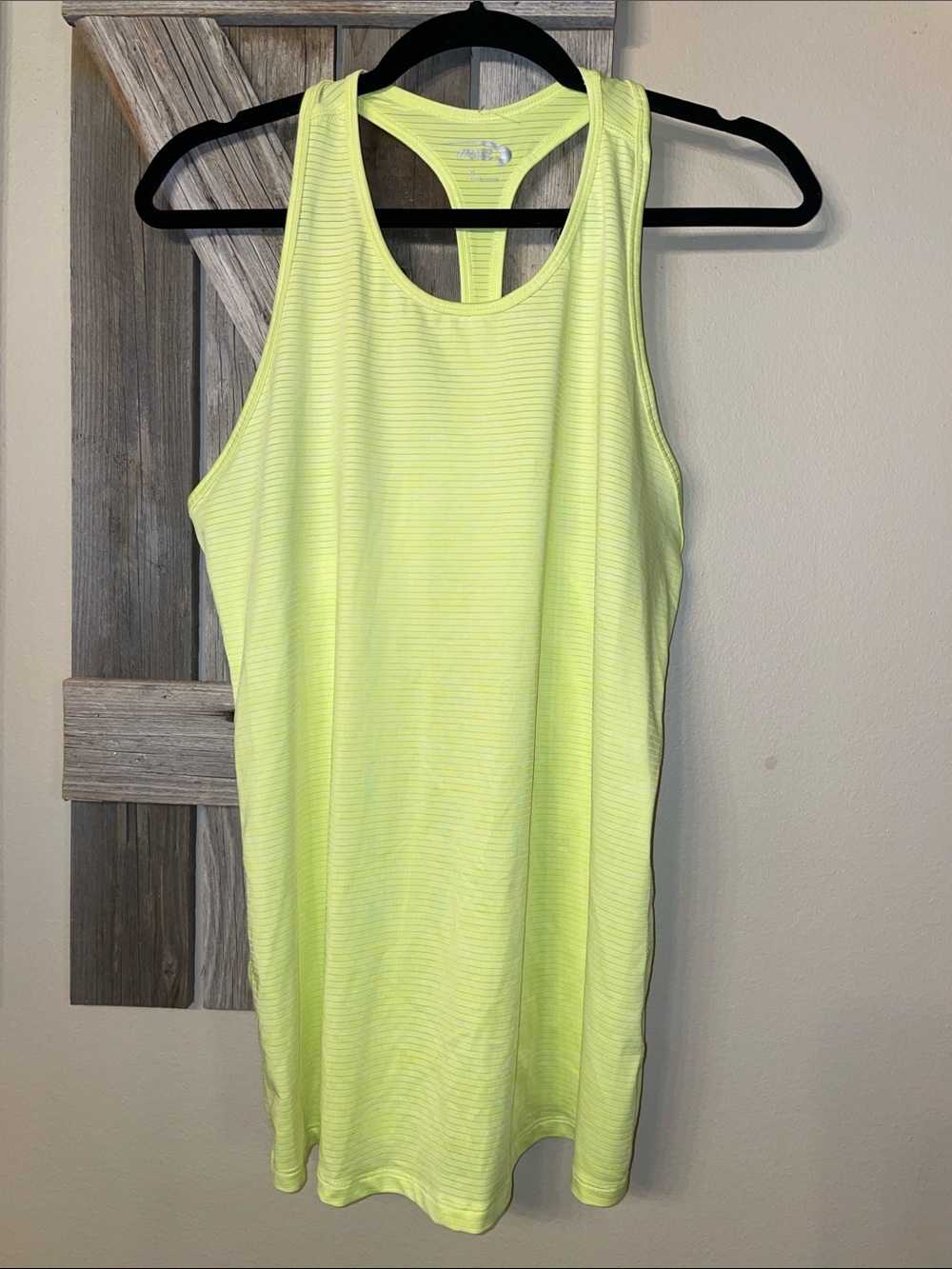 MTA Sport Neon Yellow Racerback Tank